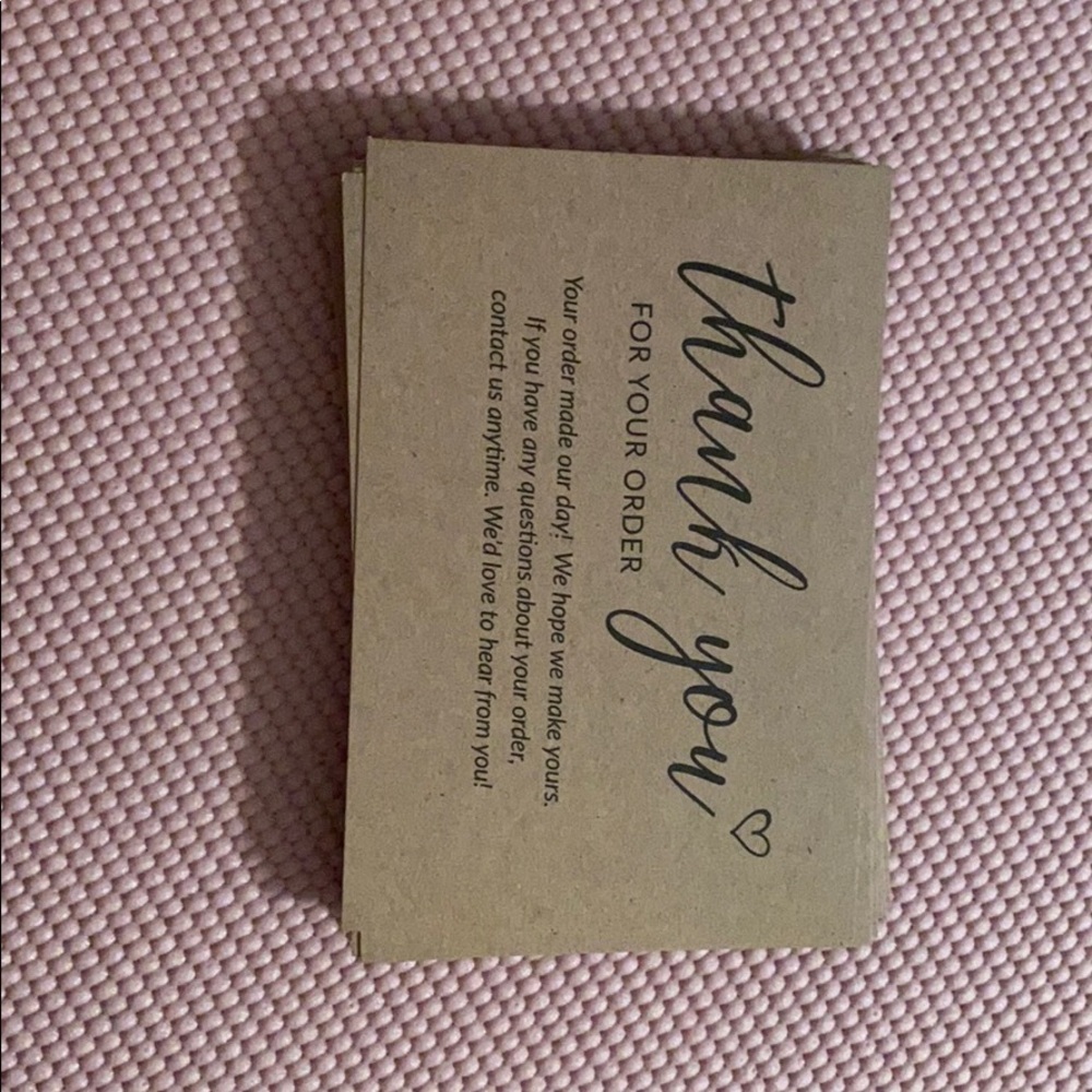 Thank you cards and stickers for small businesses